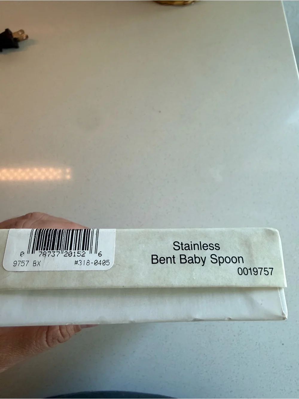Vintage 1990 Oneida Silver Polished Bent Baby Spoon - Love Lasts Gift Box NWT